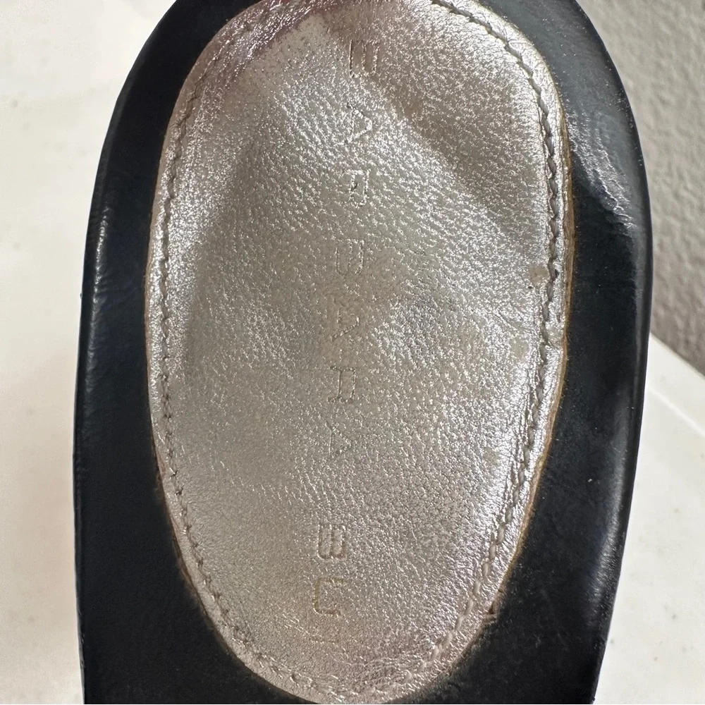 Barbara Bui Heels Size 9 Elegant Black Wedge Slingback Shoes